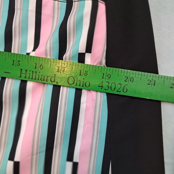 Annika Cutter & Buck size 12 black and multi color stripe tennis/golf skort - Picture 8 of 14
